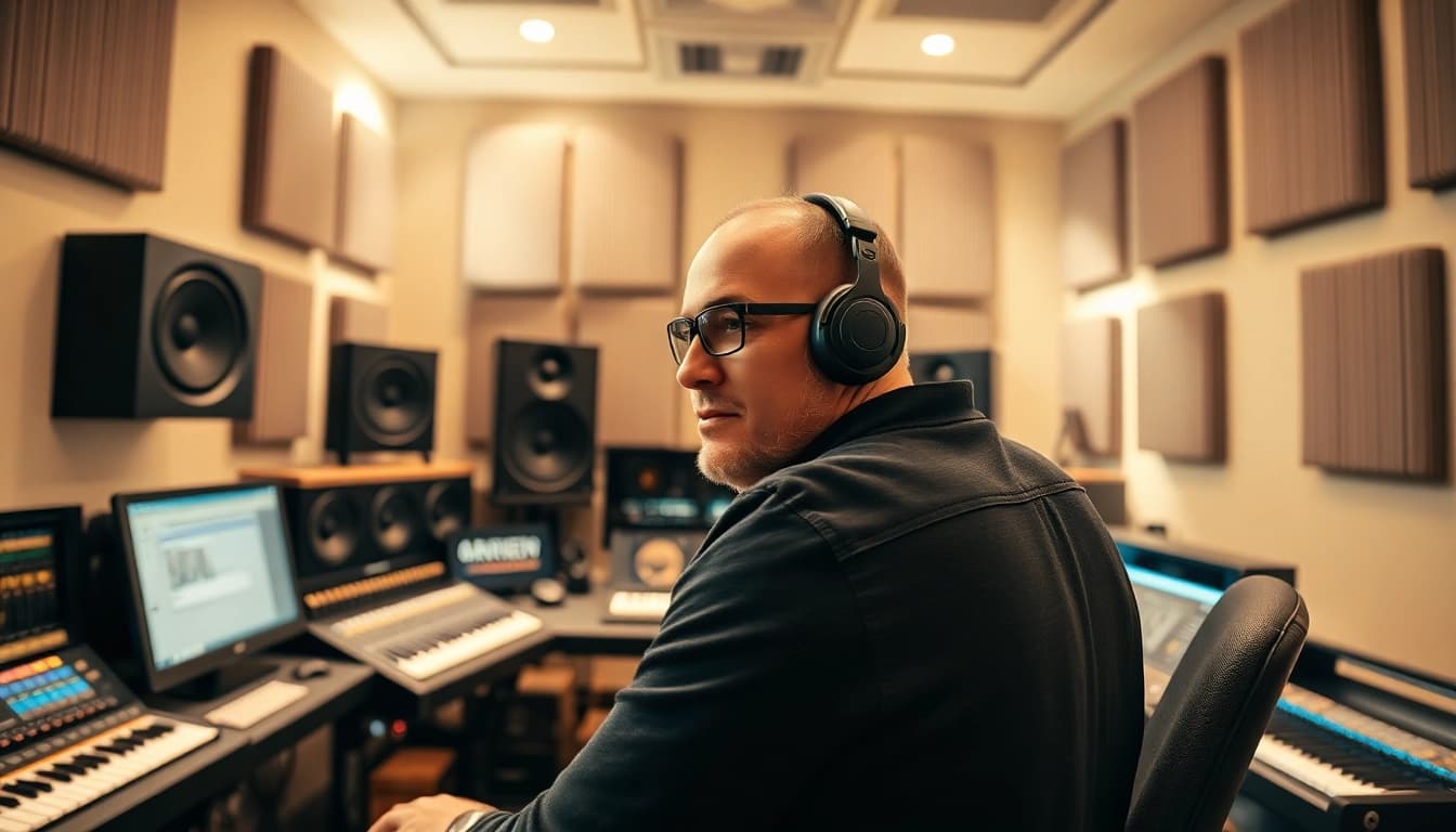Enhance your music with professional online audio mastering in a modern studio setup.