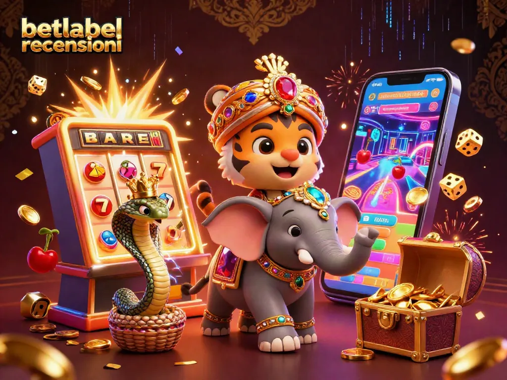 Engaging betlabel recensioni illustration showcasing a jackpot winning scene with vibrant casino elements.