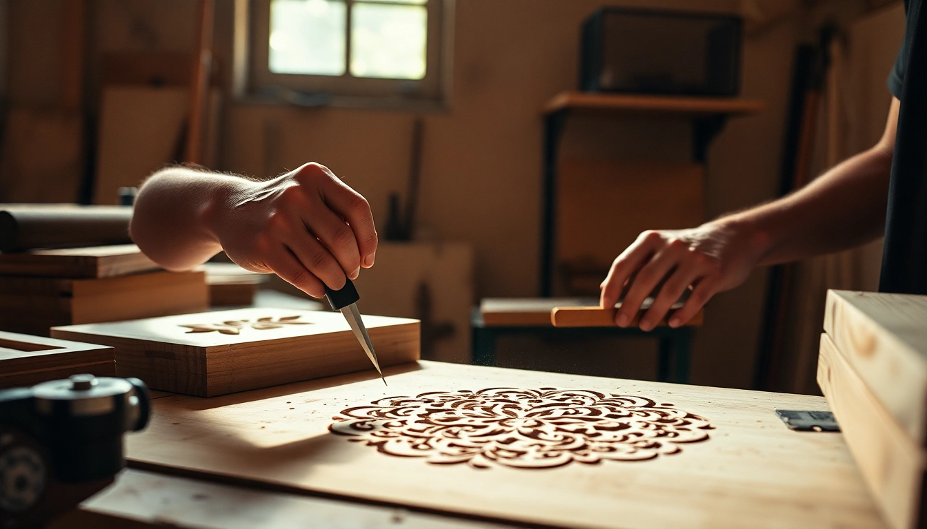 Craftsman expertly utilizing a seghetto alternativo for intricate woodwork.