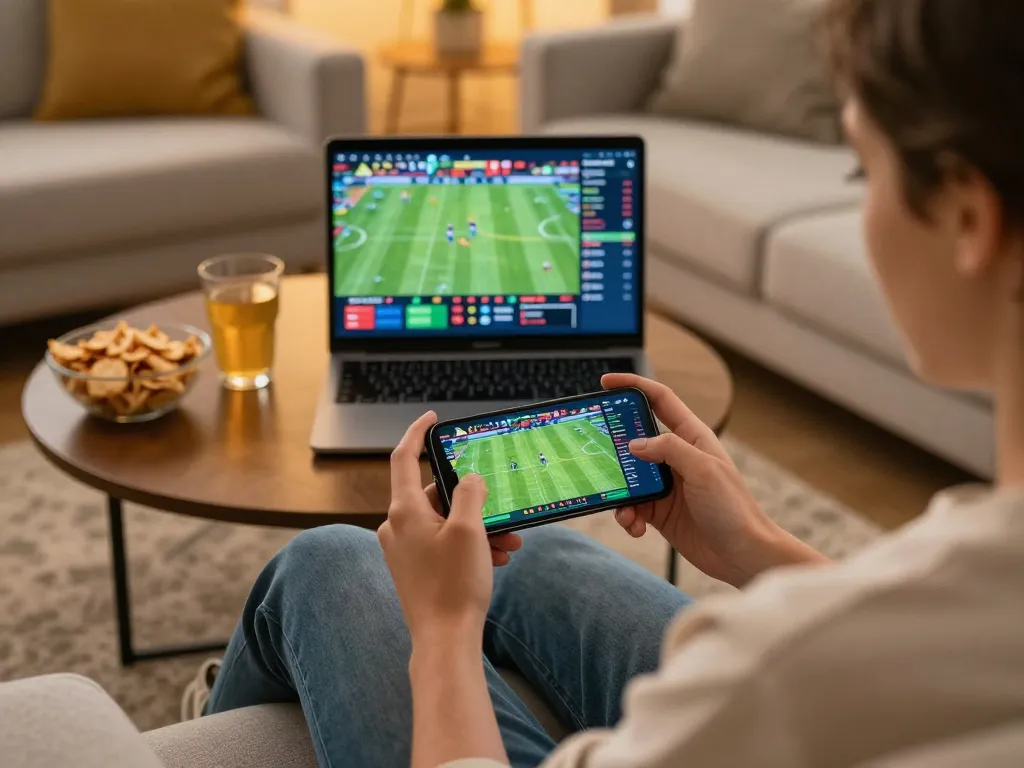 Exciting sports betting experience at home with open88c app on smartphone