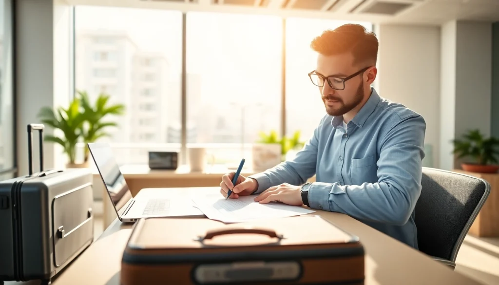 Fill out the eta application uk form with focus and precision in a well-lit office.