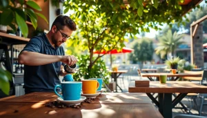 Genieße die Atmosphäre im Coffee Shop Verband Lloret de Mar mit köstlichen Espressos und einladendem Ambiente.