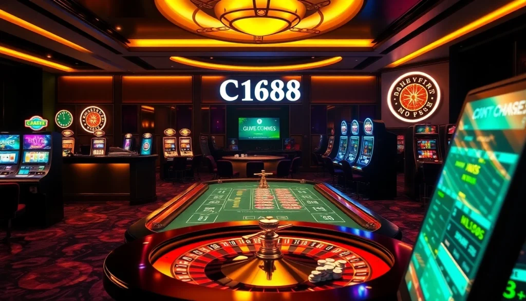 Winning big with C168 mobi at the luxury poker table and slot machines.