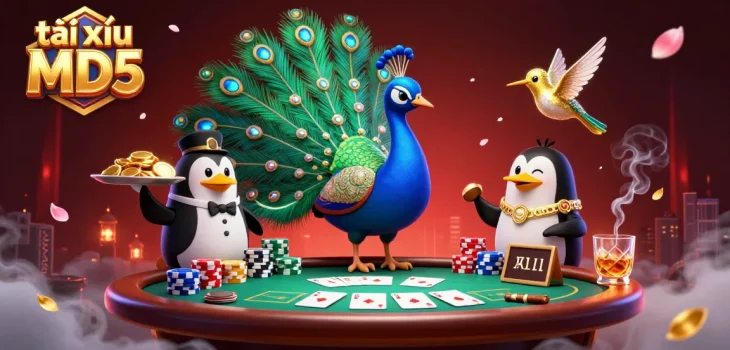 Engaging gameplay of tài xỉu MD5 showcased with vibrant casino elements, enhancing excitement.